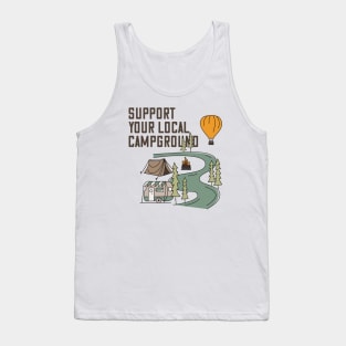 Support Your Local Campground Tank Top